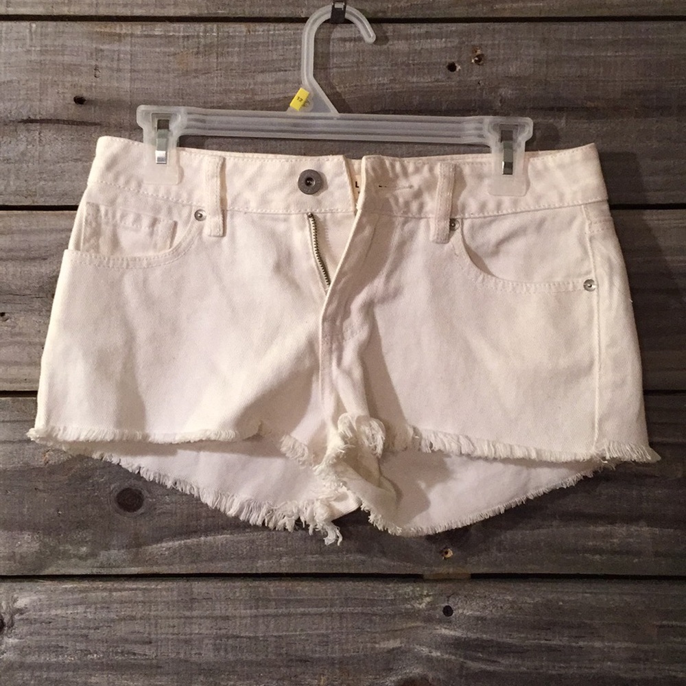 Bullhead White Demin Shorts Size 3